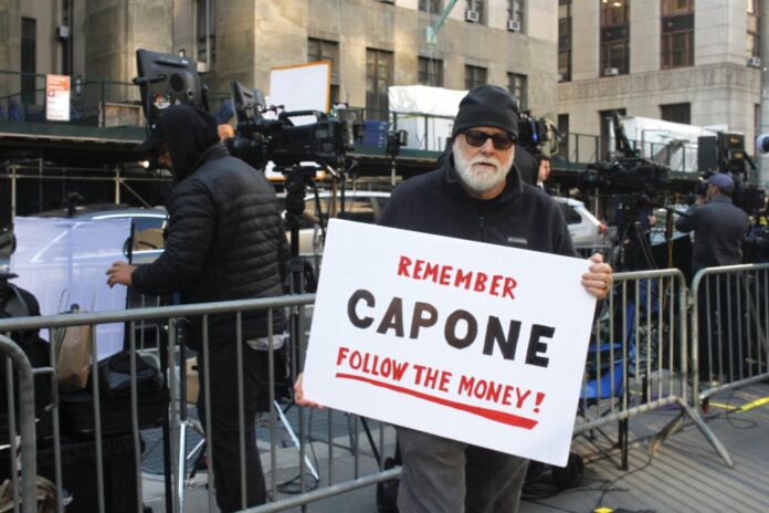 Historic Court Trial of Donald Trump in New York.