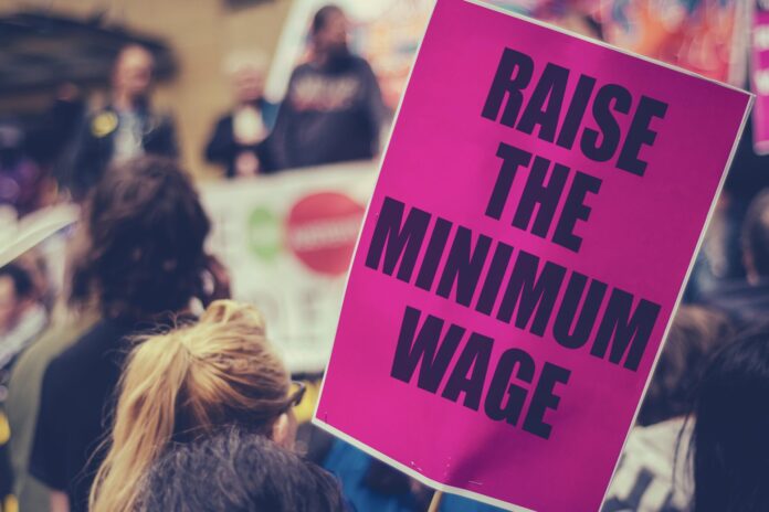 Raise The Minimum Wage Protest SIgn