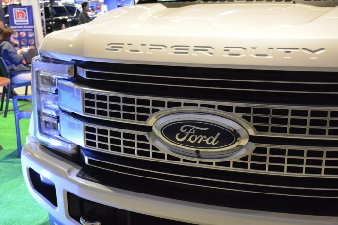 Ford F350 super duty pick up at Manila Auto Salon car show in Pasay, Philippines
