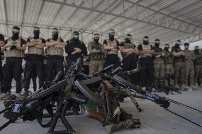 Hamas holds military parade to remember Israel's 2014 offensive.
