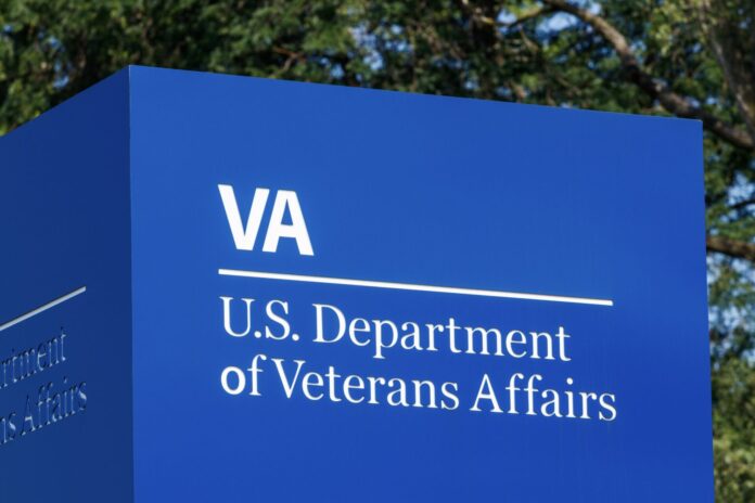 Fort Wayne - Circa August 2018: Signage and logo of the U.S. Department of Veterans Affairs. The VA provides healthcare services to military veterans III