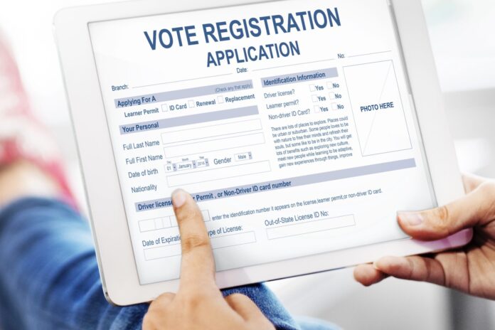 Vote Registration Application Election Concept
