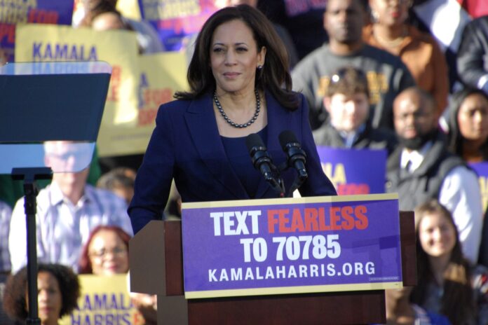 smirking kamala