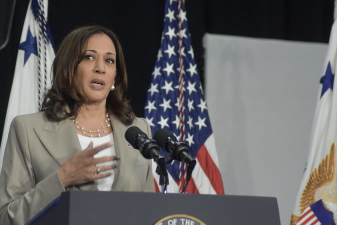 Vice President of the United States Kamala Harris delivers remarks on the overturning of Roe V. Wade