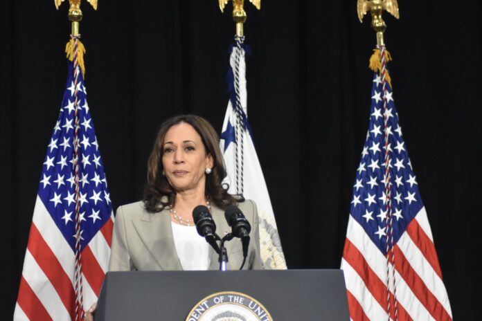 Vice President of the United States Kamala Harris delivers remarks on the overturning of Roe V. Wade